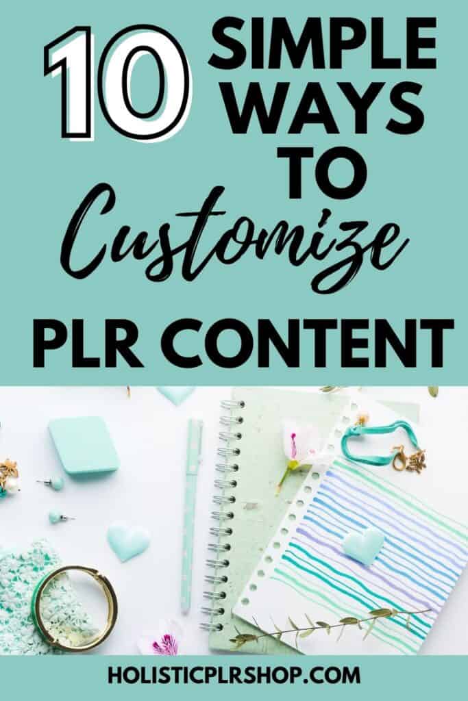Pinterest Pin Customize PLR Content