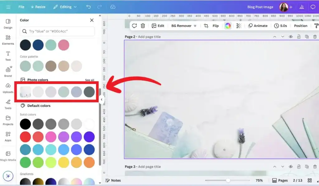 Canva Color Image Generator